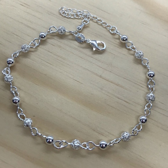 Sterling Silver 925 Dainty Anklet Chain - Picture 3 of 3
